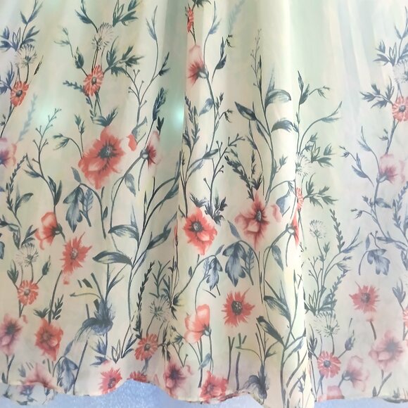 Cute Rare Editions Teal And White Floral Dress - Picture 5 of 8